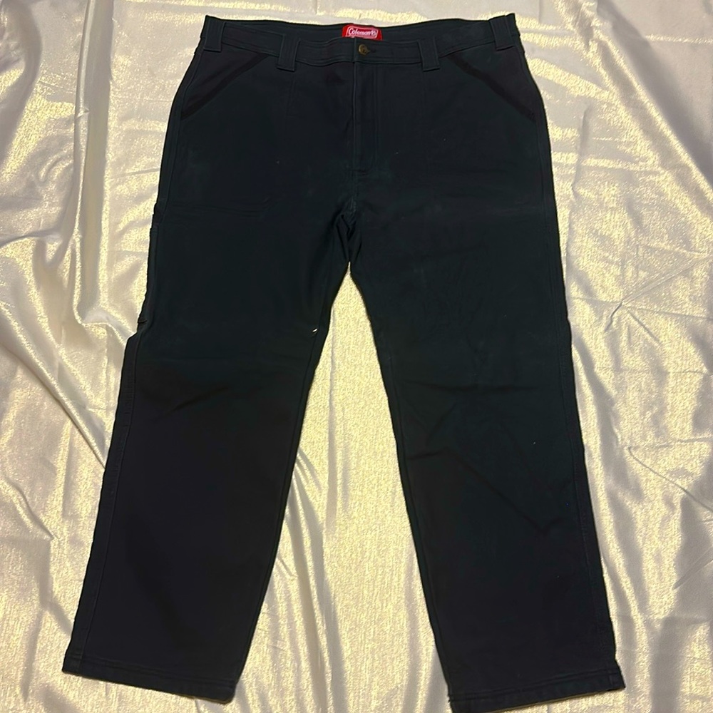 Coleman Lined Work Black Pants